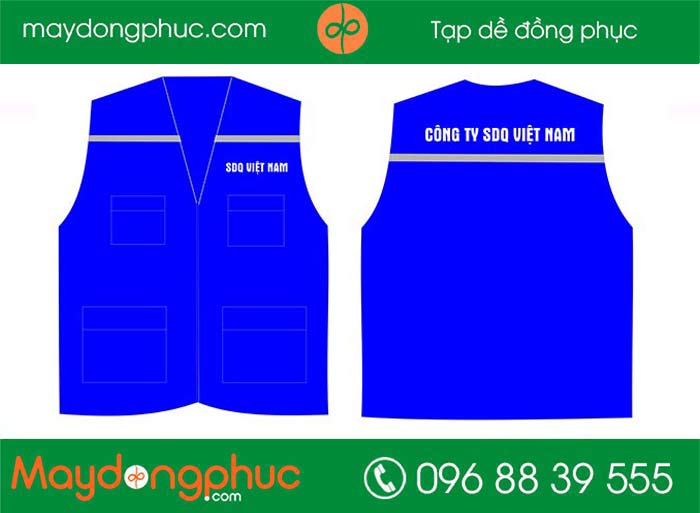 May áo gile đồng phục Công ty SDQ Việt Nam | May ao gile dong phuc