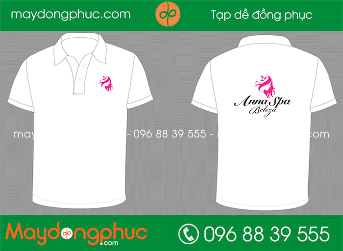 May áo phông đồng phục Anna Spa | May ao phong dong phuc