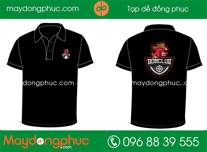 May áo phông Bom Club | May ao phong dong phuc