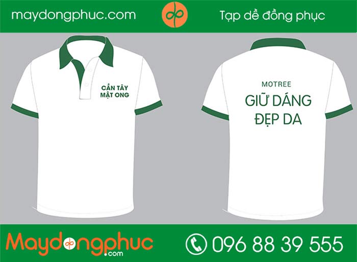 May áo phông cần tây mật ong | May ao phong dong phuc