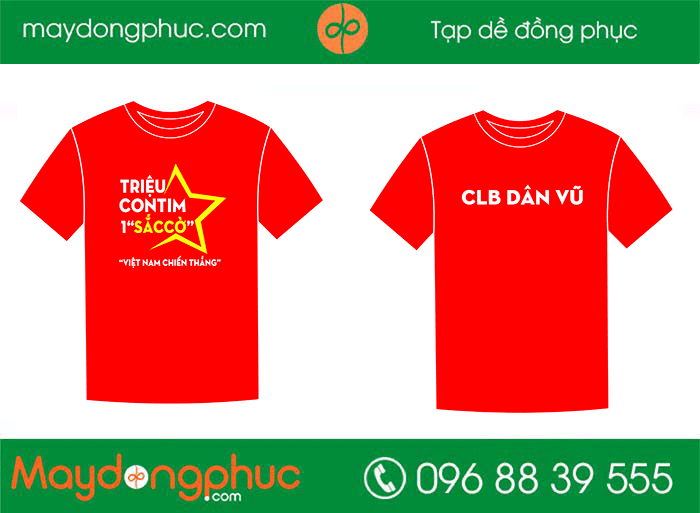 May áo phông CLB Dân Vũ | May ao phong dong phuc