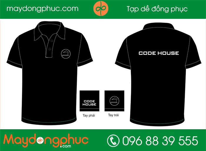 May áo phông công ty code house | May ao phong dong phuc