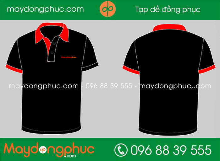 May áo phông cổ bẻ Công ty Hoàng Giang Share | May ao phong dong phuc