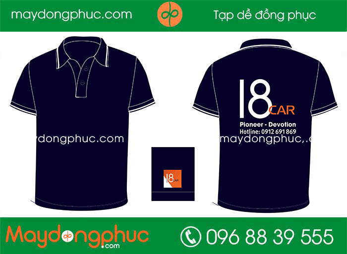 May áo phông Công ty I8 Car | May ao phong dong phuc