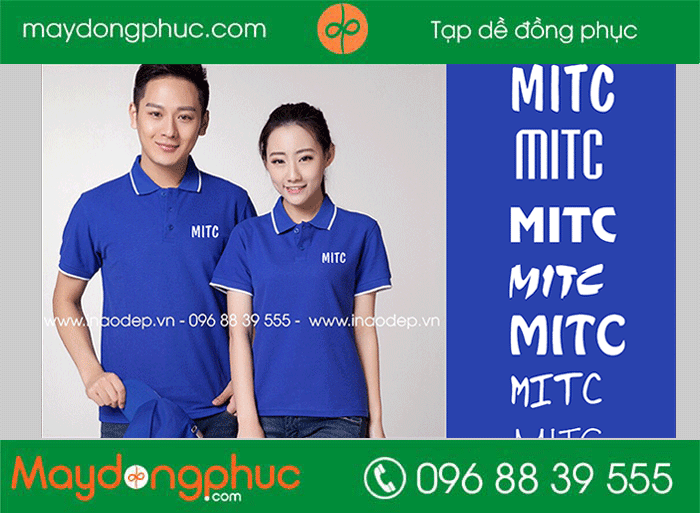 May áo phông dồng phục Công ty MITC | May ao phong dong phuc