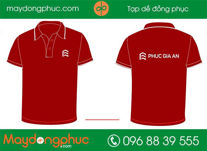 May áo phông đồng phục Công ty Phúc Gia An | May ao phong dong phuc