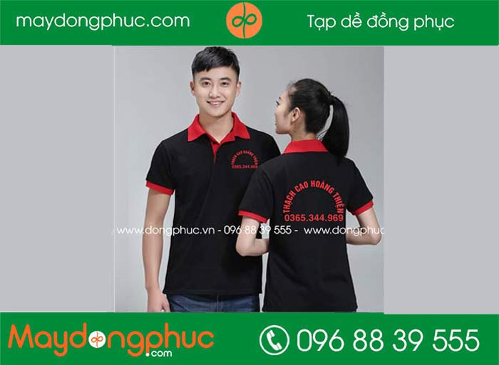 May áo phông công ty Thạch cao Hoàng Thiện | May ao phong dong phuc