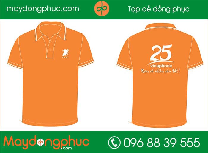 May áo phông công ty Vinaphone | May ao phong dong phuc