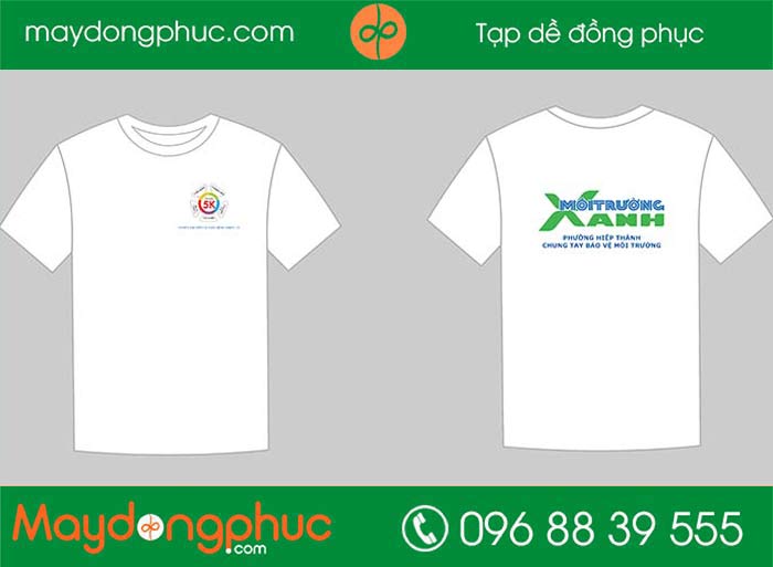 May áo phông cổ tròn Môi trường Xanh phường Hiệp Thành | May ao phong dong phuc