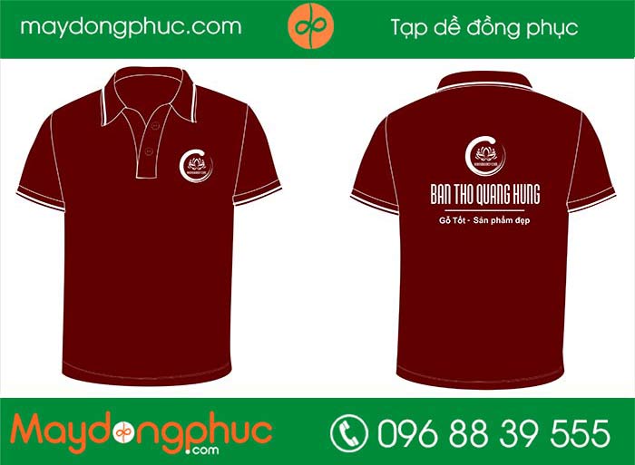 May áo phông cửa hàng Ban Tho Quang Hưng | May ao phong dong phuc