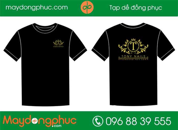 May áo phông cửa hàng Tony Nails | May ao phong dong phuc
