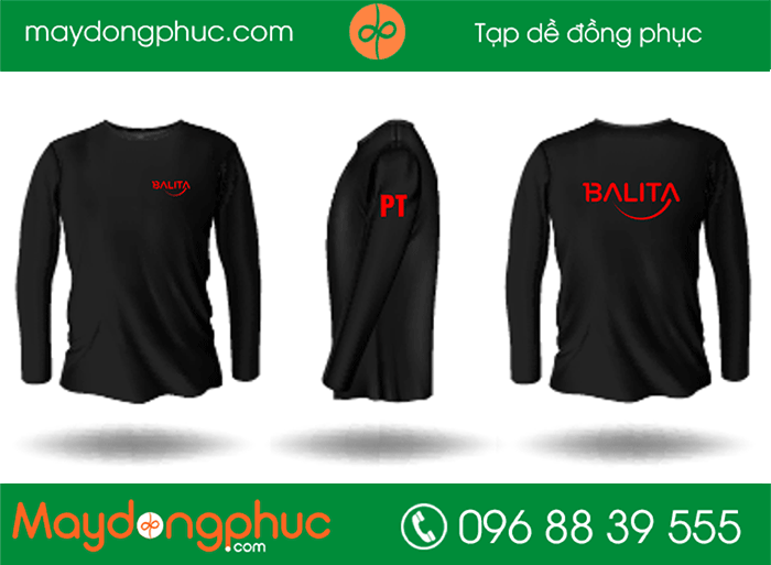 May áo phông dài tay CLB Balita | May ao phong dong phuc