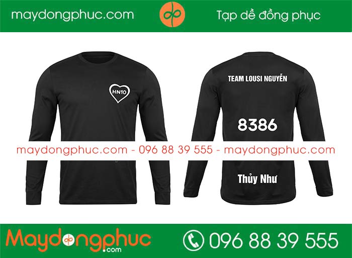May áo phông dài tay Team Lousi Nguyễn | May ao phong dong phuc