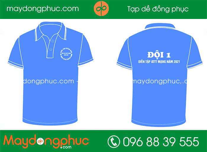 May áo phông Đội 1 diễn tập ATTT mạng 2021 | May ao phong dong phuc