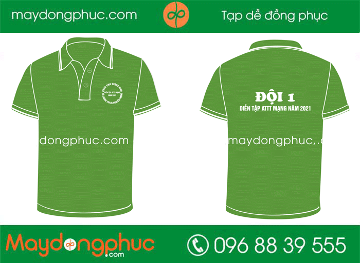 May áo phông Đội 1 diễn tập ATTT mạng 2021 | May ao phong dong phuc