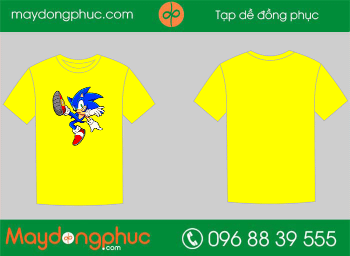 May áo phông Hình sonic | May ao phong dong phuc