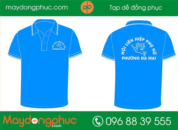 May áo phông Hội liên hiệp phụ nữ Phường Đa Mai | May ao phong dong phuc