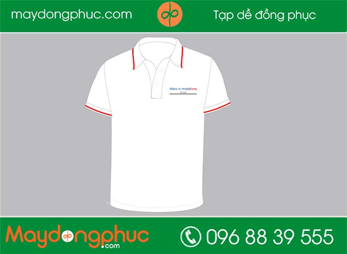 May áo phông make in Mobifone | May ao phong dong phuc