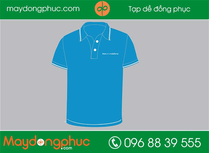 May áo phông make in Mobifone | May ao phong dong phuc