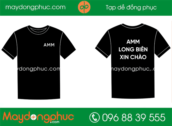 May áo phông Quán AMM Long Biên | May ao phong dong phuc