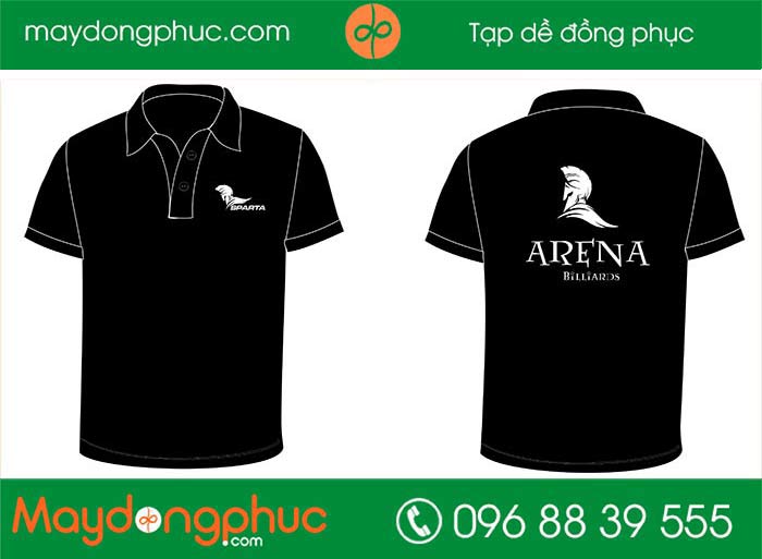 May áo phông Quán Arena Billards | May ao phong dong phuc