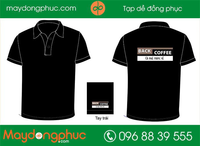May áo phông Quán Back Coffee | May ao phong dong phuc