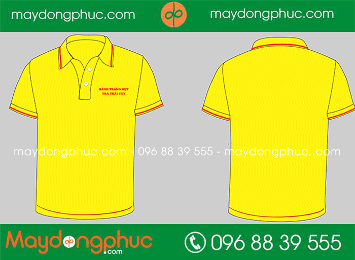 May áo phông Quán Bánh tráng mẹt trà trái cây | May ao phong dong phuc