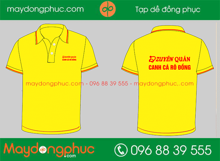 May áo phông đồng phục Quán Dzuyên | May ao phong dong phuc