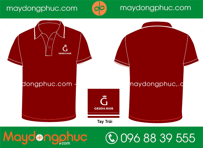 May áo phông Quán Gruda Hair | May ao phong dong phuc