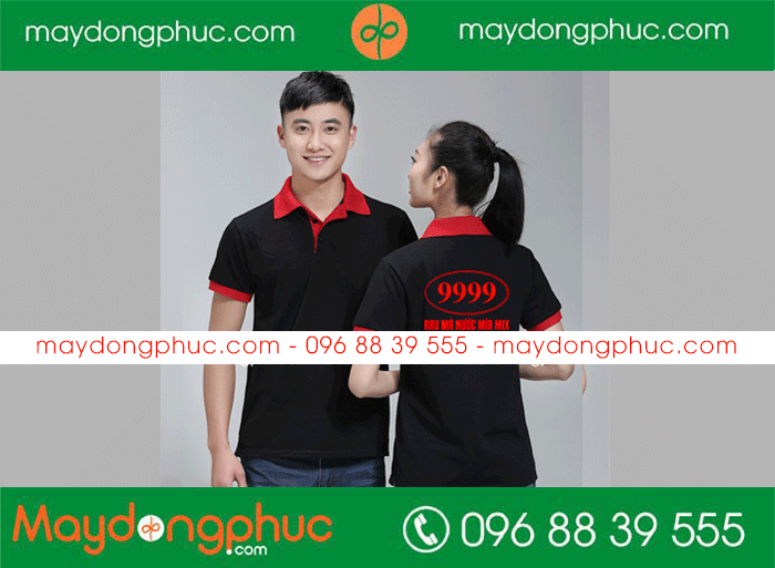 May áo phông Quán Rau má nước mía Mix | May ao phong dong phuc