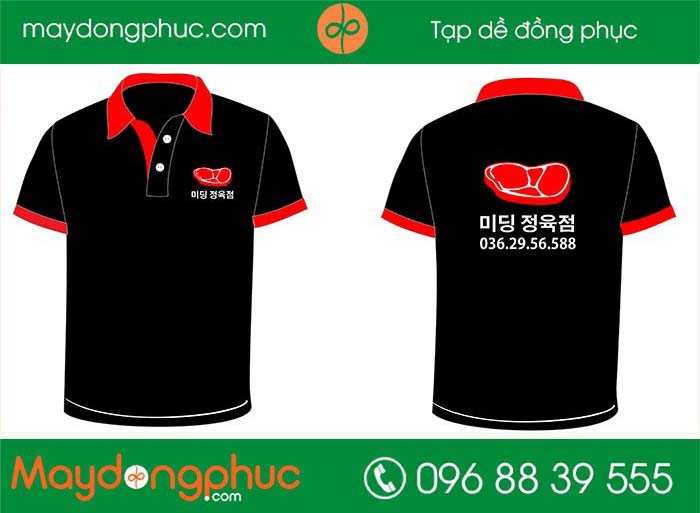 May áo phông Quán thịt nướng Hàn Quốc | May ao phong dong phuc