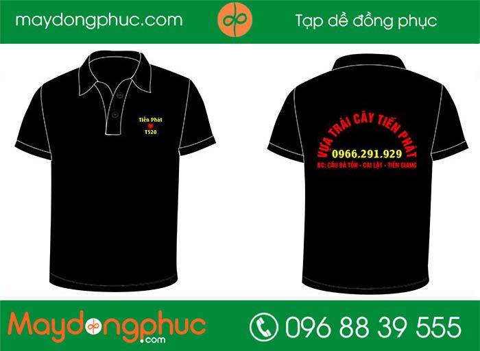 May áo phông đồng phục Vựa trái cây Tiến Phát | May ao phong dong phuc