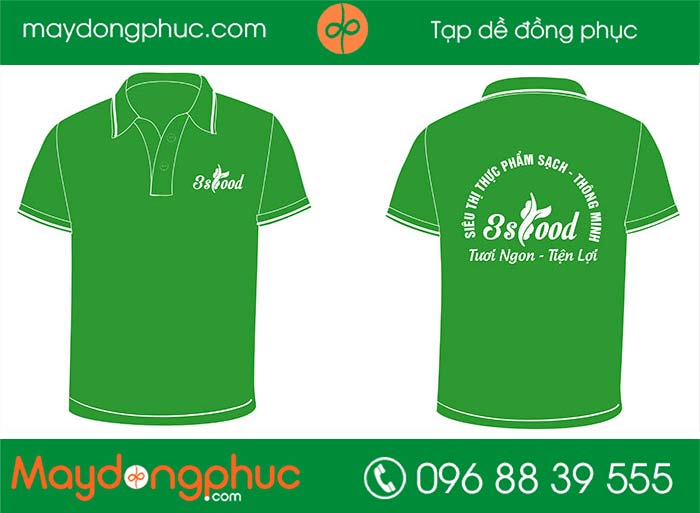 May áo siêu thị 3S Food | May ao phong dong phuc