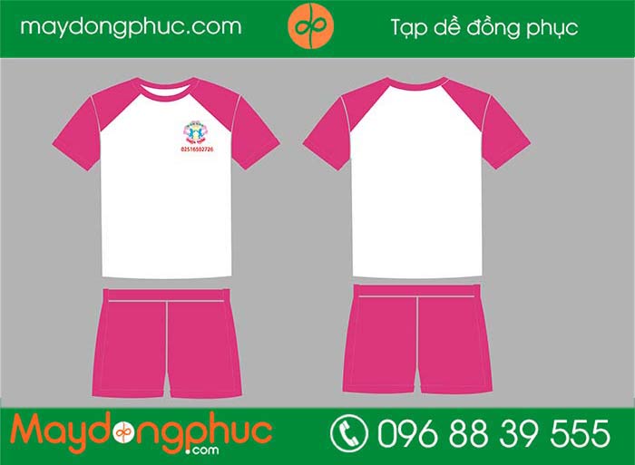May áo trẻ em Trường mầm non Thiên Thần | May ao phong dong phuc