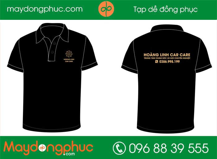 May áo Trung tâm chăm sóc xe Hoàng Linh Car Care | May ao phong dong phuc
