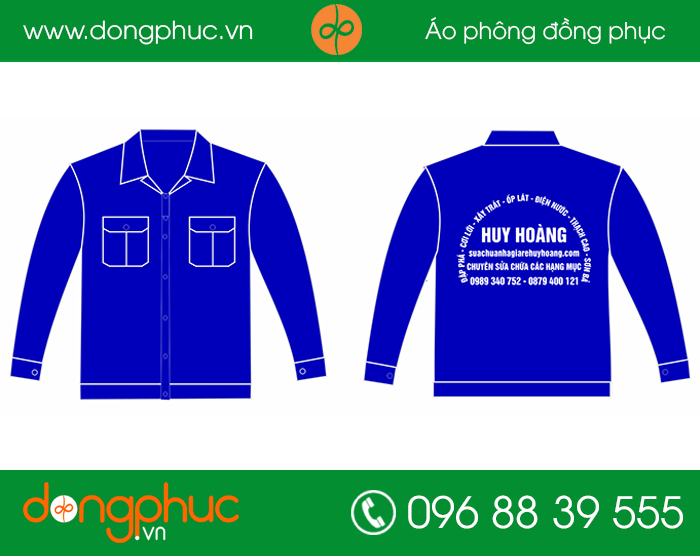 May đồng phục công ty Huy Hoàng | May dong phuc cong ty