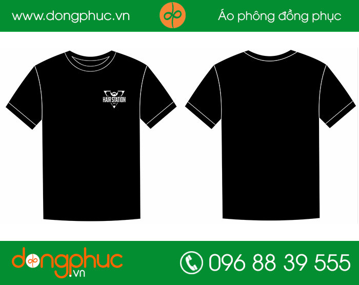 May đồng phục quán Hair Station | May dong phuc quan