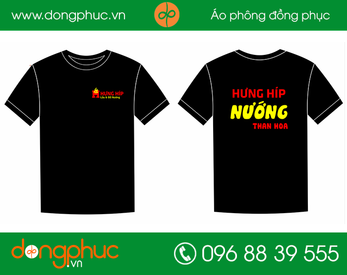 May đồng phục quán nướng Hưng Híp | May dong phuc cong ty