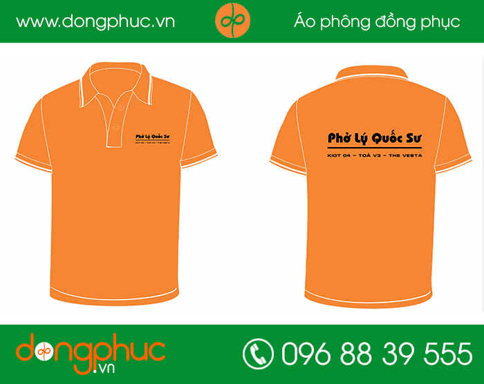 May đồng phục quán Phở Lý Quốc Sư | May dong phuc nha hang