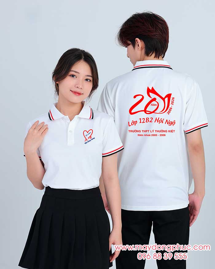 May áo Lớp 12B2 Hội ngộ – Trường THPT Lý Thường Kiệt niên khóa 2003-2006 – 20 Năm Một chặng đường | May ao phong dong phuc