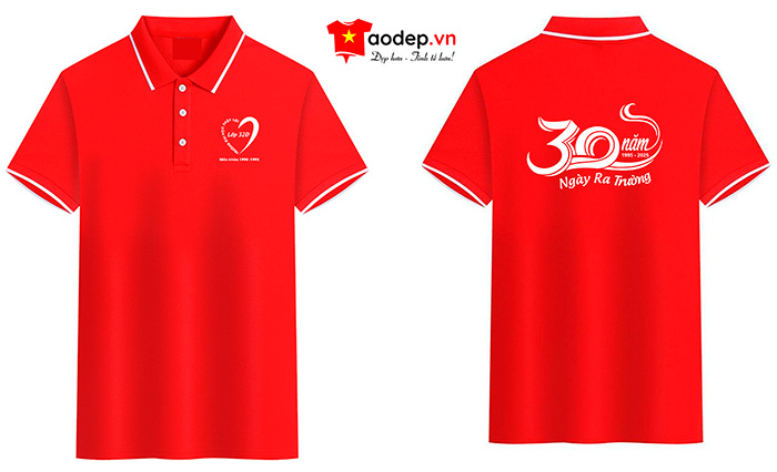 May áo Lớp 32Đ Trường Đại học Thủy Lợi niên khóa 1990-1995 - 30 năm Ngày ra trường | May ao phong dong phuc