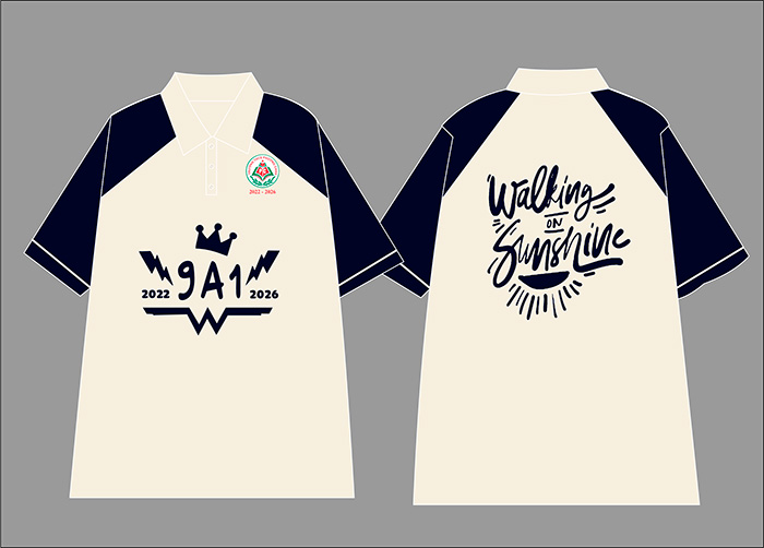 May áo Lớp 9A1 Trường THCS Phương Canh niên khóa 2022-2026 | May ao phong dong phuc