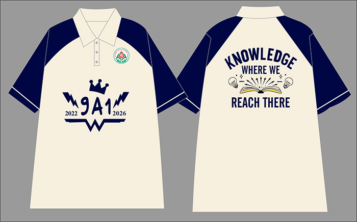 May áo Lớp 9A1 Trường THCS Phương Canh niên khóa 2022-2026 | May ao phong dong phuc