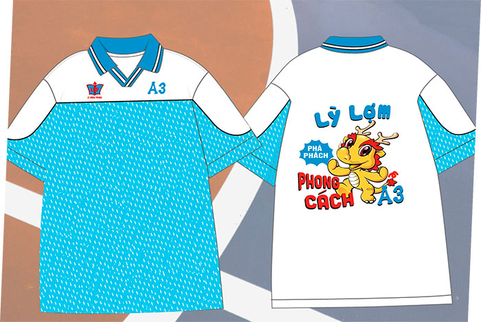 May áo Lớp A3 Lê Hồng Phong - Lý lợm - Phá phách - Phong cách | May ao phong dong phuc