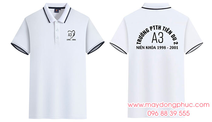 May áo Lớp A3 Trường PTTH Tiên Du 2 niên khóa 1998-2001 | May ao phong dong phuc
