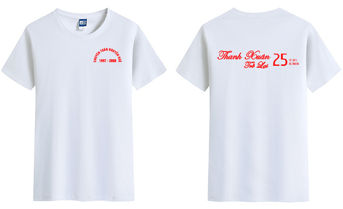 May áo Lớp Chuyên Toán Nguyễn Huệ - 25 Năm Thanh xuân trở lại | May ao phong dong phuc