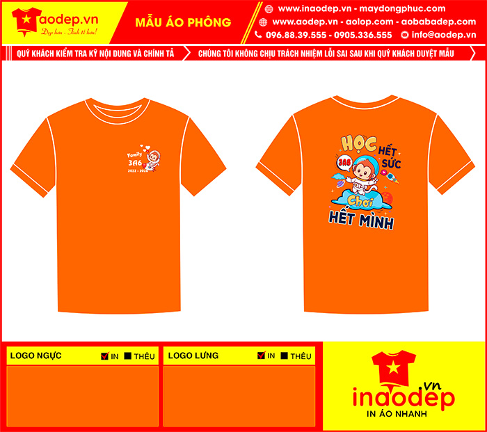 May áo Lớp Family 3A6 2022-2026 | May ao phong dong phuc