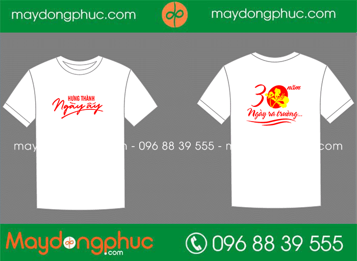 May áo lớp 30 năm trường Hưng Thành - Ngày ra trường | May ao phong dong phuc