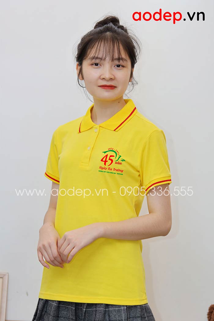 May áo 45 năm Trường THPT Trần Hưng Đạo Nam Định - Ngày ra trường | May ao phong dong phuc