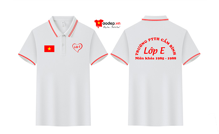 May áo Lớp E Trường PTTH Cẩm Bình niên khóa 1985-1988 | May ao phong dong phuc